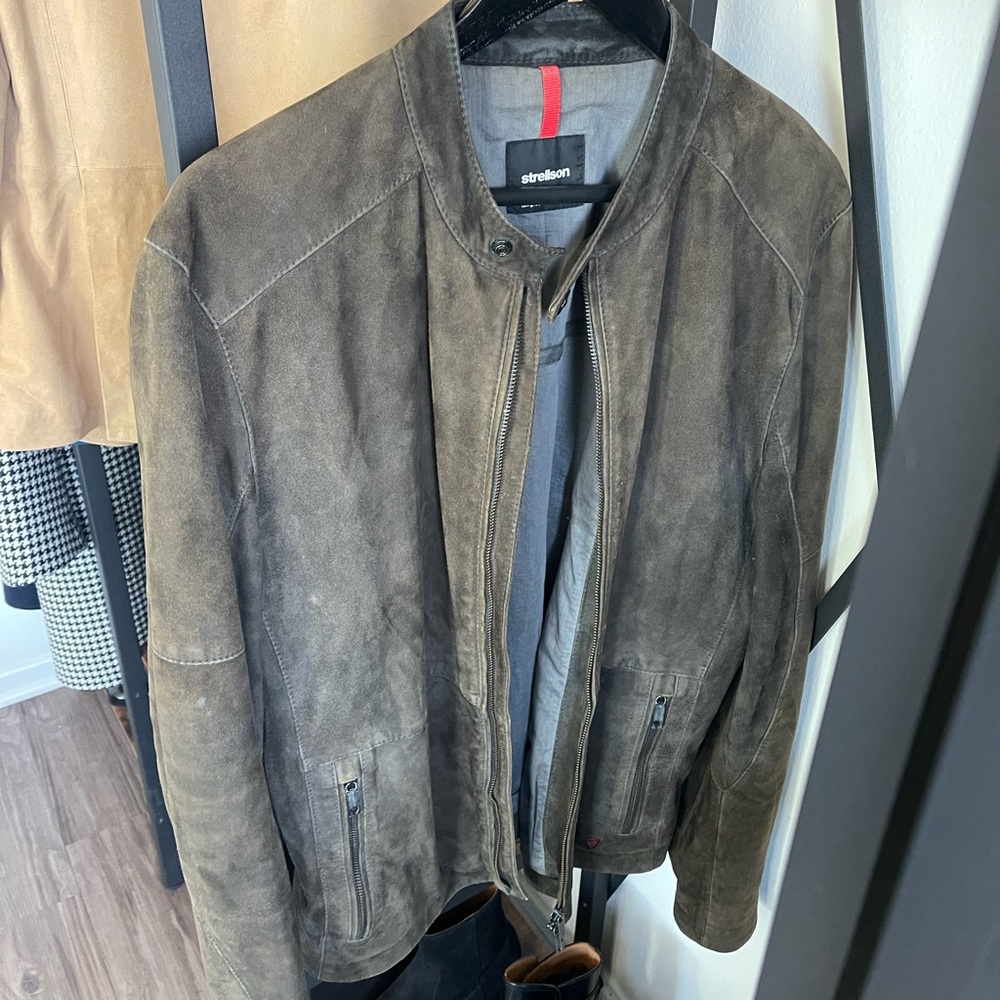 COPY - STRELLSON | Vintage Suede Racer Jacket